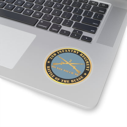 Kiss-Cut Stickers - Army - 2nd  Infantry Regiment Branch - Do Not Touch Me -  Battle of the Bulge