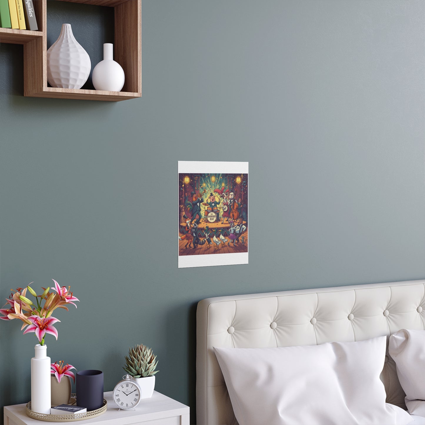 Indoor and Outdoor Silk Posters - Farm Band Dance