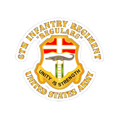 Kiss-Cut Stickers - Army - 6th Infantry Regiment - Regulars