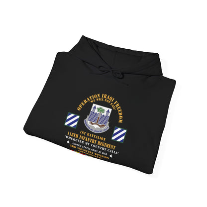 Unisex Heavy Blend™ Hooded Sweatshirt - Army -  Operation Iraqi Freedom, 1st Bn, 118th  Infantry Regiment - 3rd Inf Division w IRAQ SVC