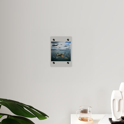 Acrylic Wall Art Panel - British and German aircraft during the Battle of Britain