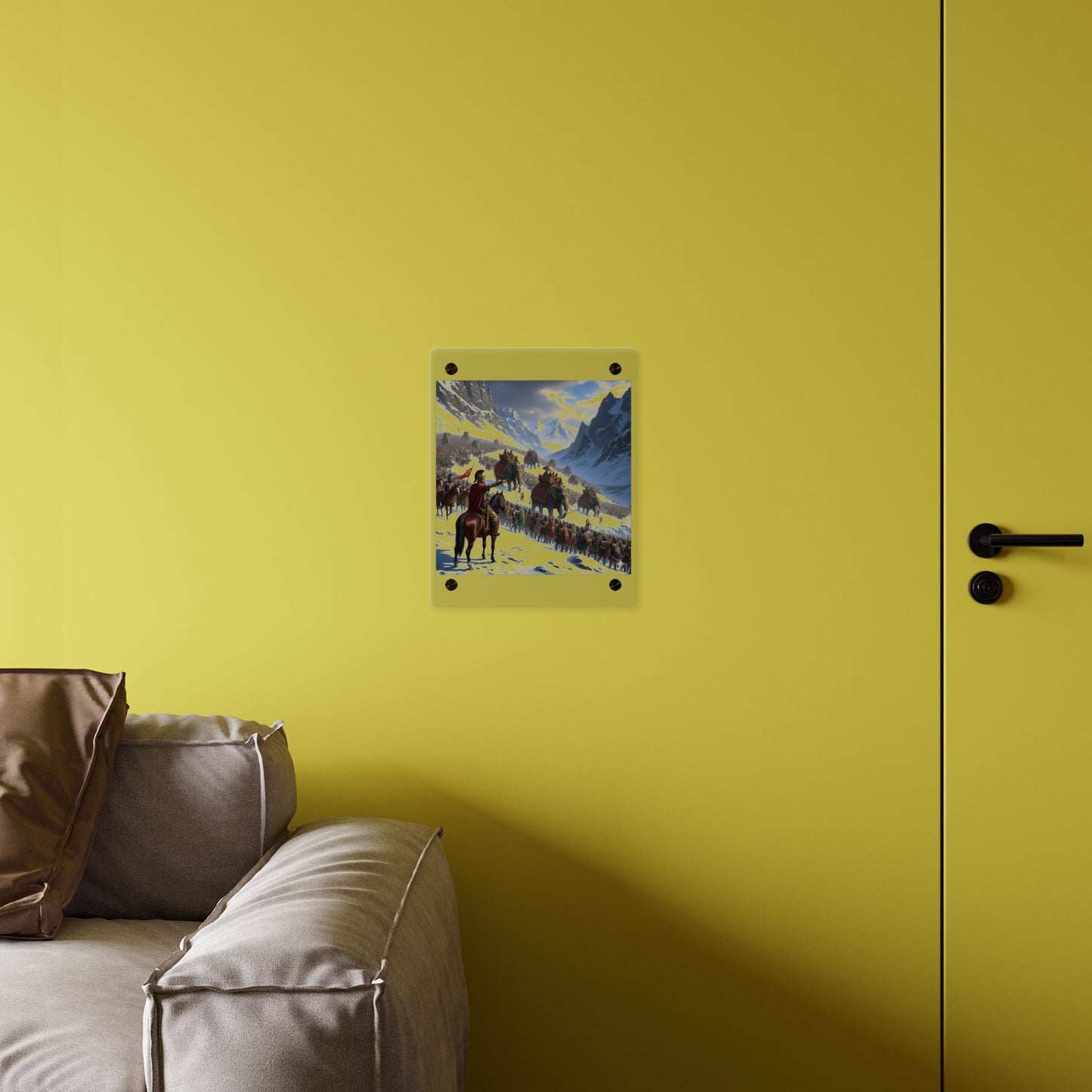 Acrylic Wall Art Panel - Hannibal Crossing the Alps to Atttack Rome