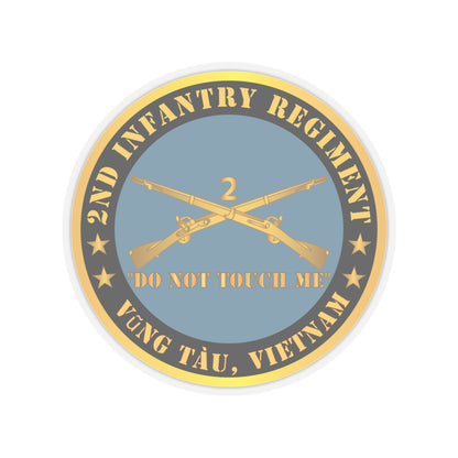 Kiss-Cut Stickers - Army - 2nd  Infantry Regiment Branch - Do Not Touch Me -  Vung Tau, Vietnam