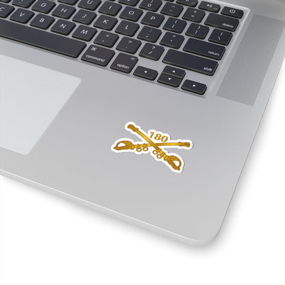 Kiss-Cut Stickers - Army - 180th Cavalry Regiment Branch wo Txt X 300