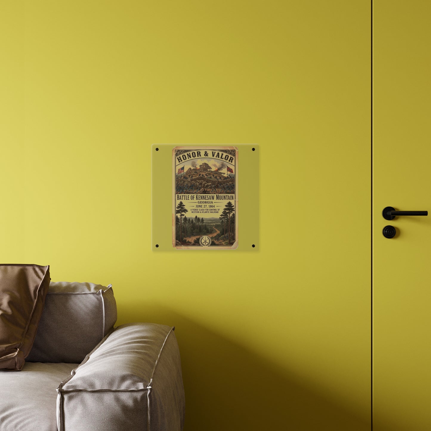 Acrylic Wall Art Panel - Battle of Kennesaw Mountain