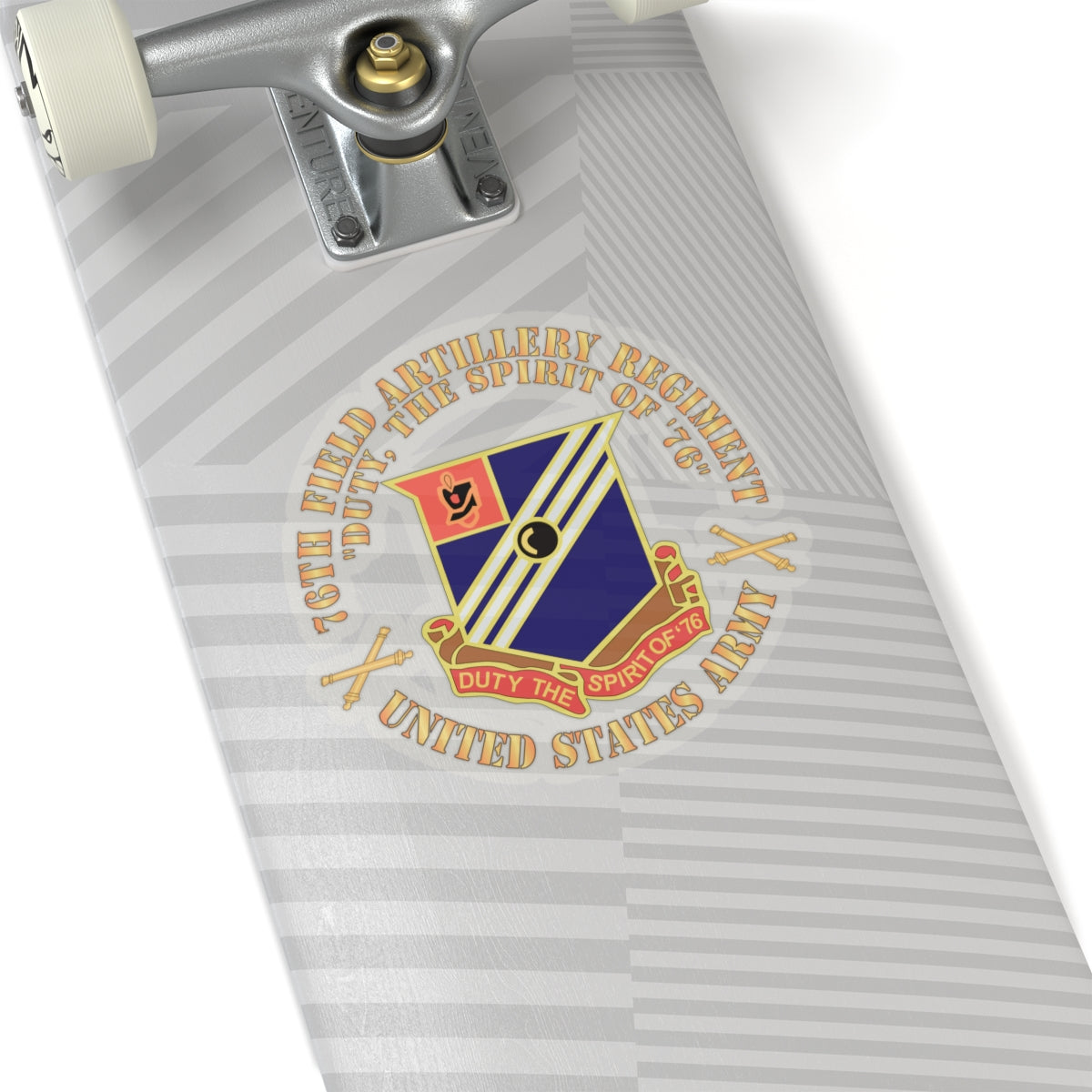 Kiss-Cut Stickers -  Army - 76th Field Artillery Regiment - DUI  w FA Sep  X 300