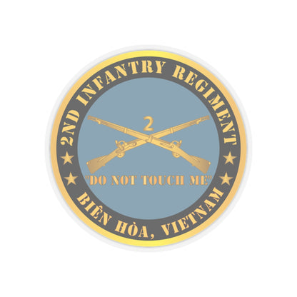 Kiss-Cut Stickers - Army - 2nd  Infantry Regiment Branch - Do Not Touch Me - Bien Hoa, Vietnam