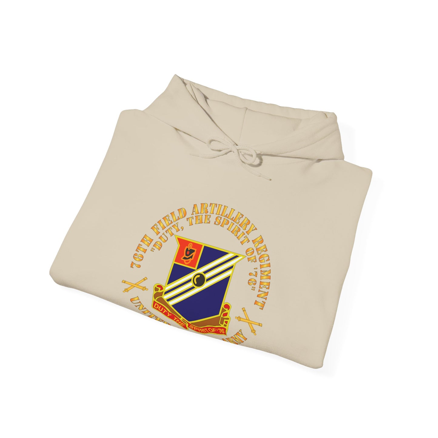 Unisex Heavy Blend™ Hooded Sweatshirt -  Army - 76th Field Artillery Regiment - DUI  w FA Sep  X 300