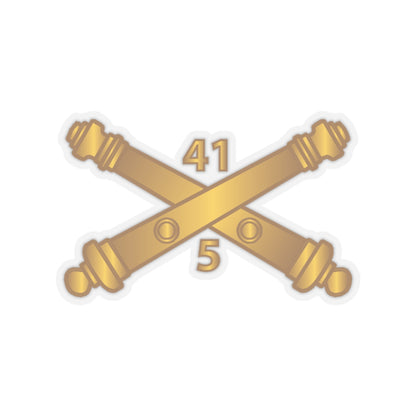 Kiss-Cut Stickers - Army - 5th Bn 41st Artillery  w Branch X 300