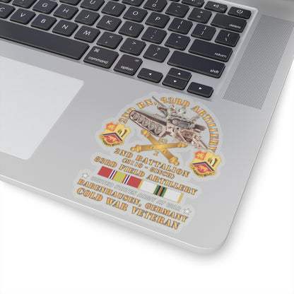Kiss-Cut Stickers - Army - 2nd Bn 83rd Artillery w M110 - Babenhausen Germany w COLD SVC