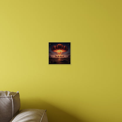 Acrylic Wall Art Panel - Atomic Blast in the desert
