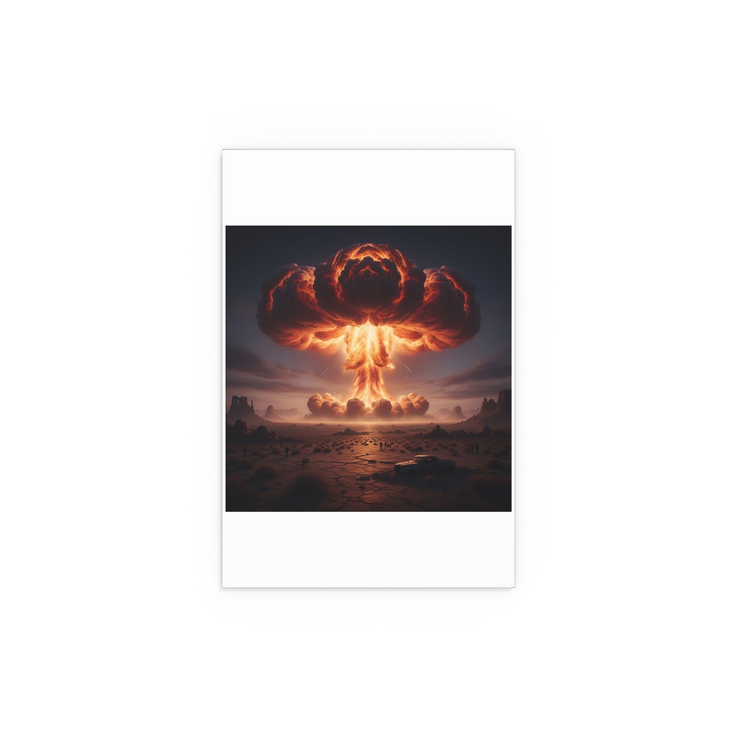 Indoor and Outdoor Silk Posters - Atomic Blast in the desert