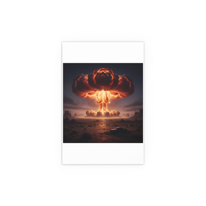 Indoor and Outdoor Silk Posters - Atomic Blast in the desert