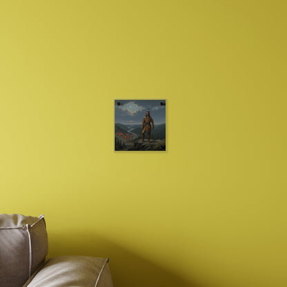 Acrylic Wall Art Panel - The Last Mohican