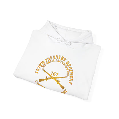 Unisex Heavy Blend™ Hooded Sweatshirt - 167th Infantry Regiment - We shall Drive Forward - Infantry Branch X 300