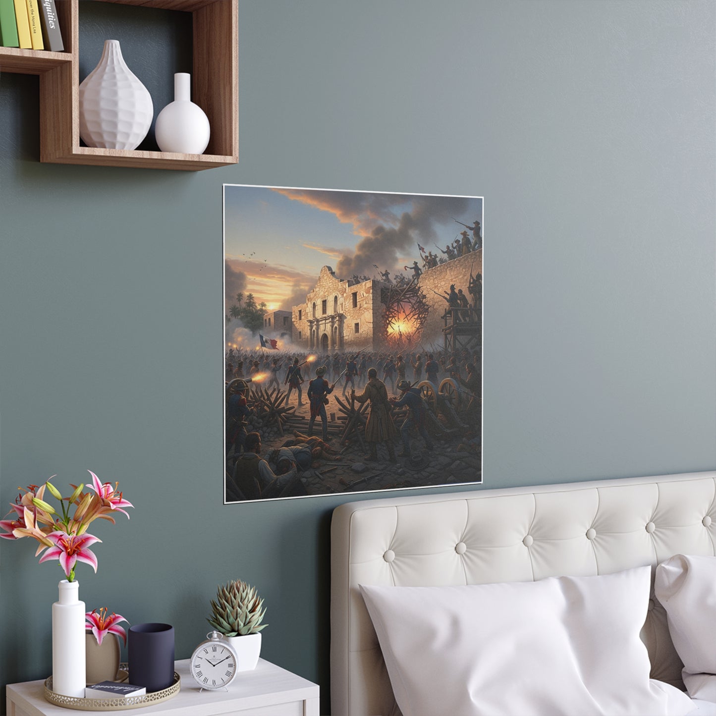 Indoor and Outdoor Silk Posters - Battle of the Alamo