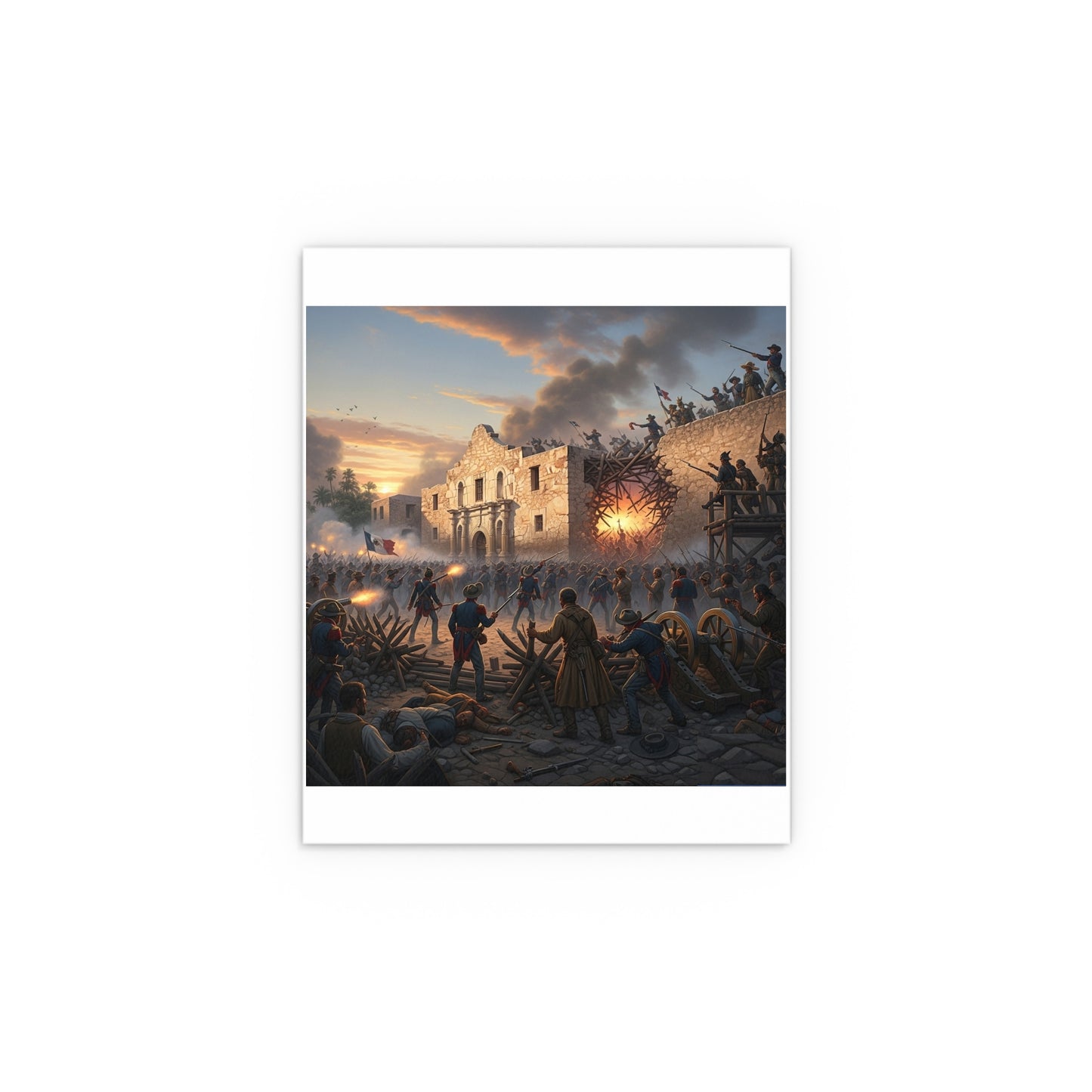 Indoor and Outdoor Silk Posters - Battle of the Alamo