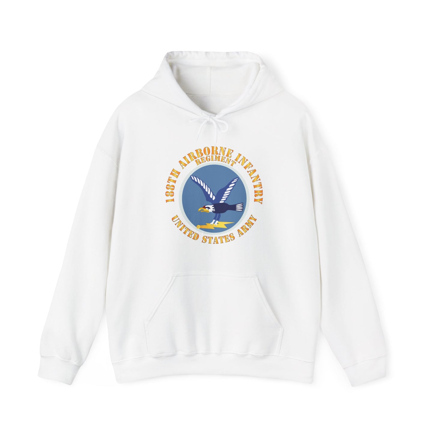 Unisex Heavy Blend™ Hooded Sweatshirt - Army  - 188th Airborne Infantry Regiment - SSI X 300