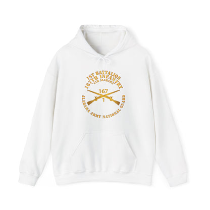 Unisex Heavy Blend™ Hooded Sweatshirt - Army - 1st Bn, 167th Infantry - 4th Alabama - ALARNG - Inf Branch X 300