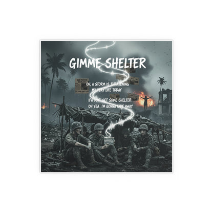 Indoor and Outdoor Silk Posters - Giveme Shelter X 2024