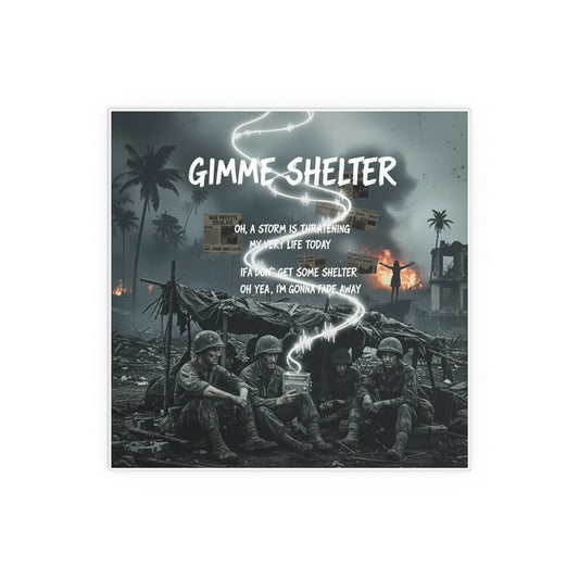 Indoor and Outdoor Silk Posters - Giveme Shelter X 2024