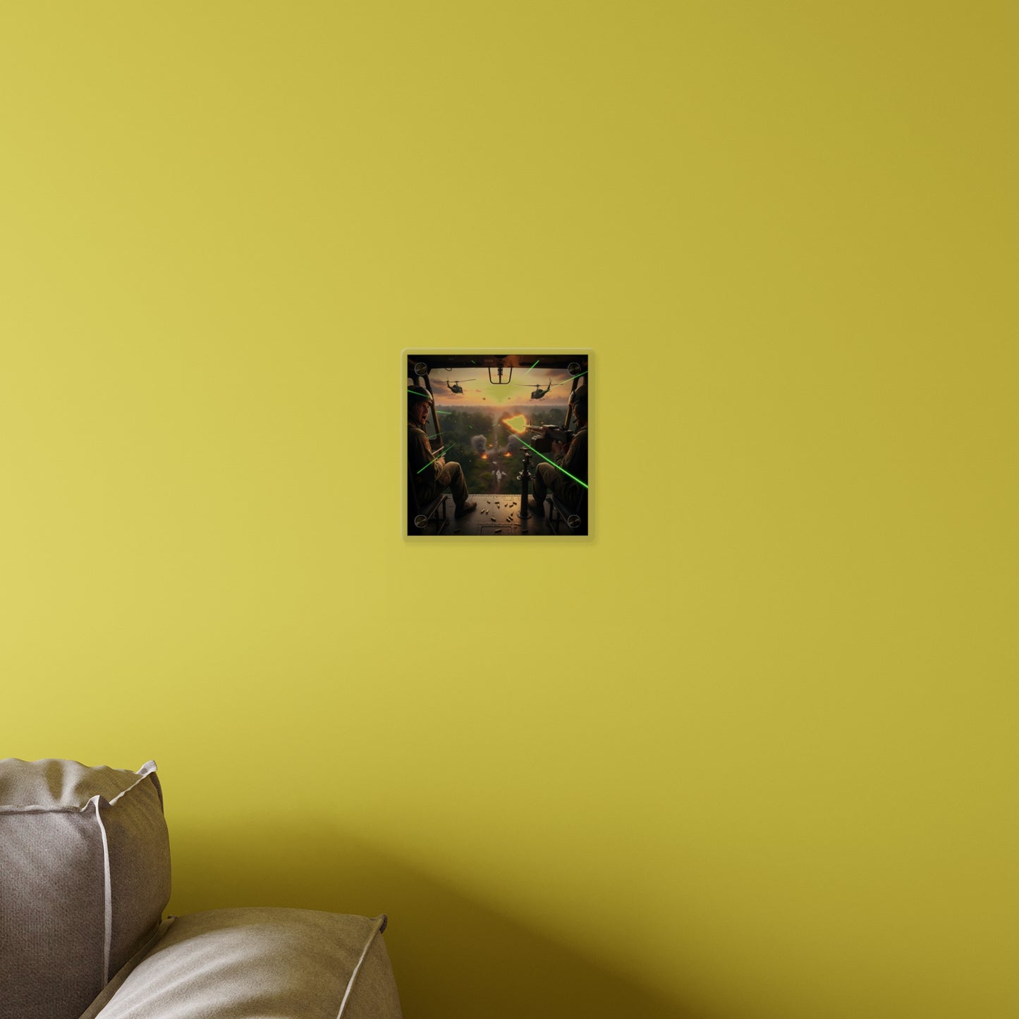 Acrylic Wall Art Panel - VIetnam Hot LZ from Side Door