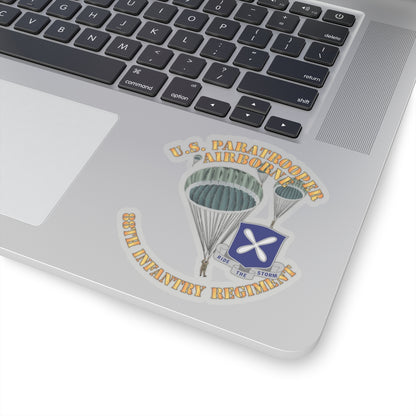 Kiss-Cut Stickers - Army - US Paratrooper - 88th Infantry Regiment X 300