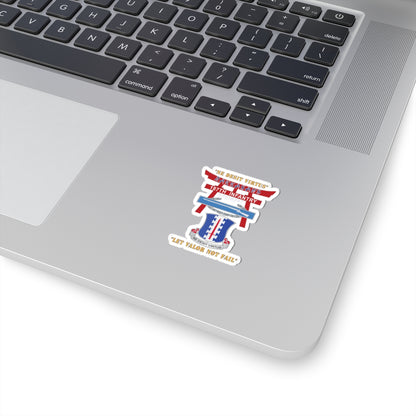 Kiss-Cut Stickers - Army - 187th Infantry Regiment - Torii, Rakkasans, Let Valor Not Fail, English, Latin w CIB