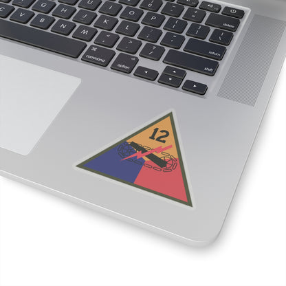 Kiss-Cut Stickers - SSI - 12th Armored Division X 300