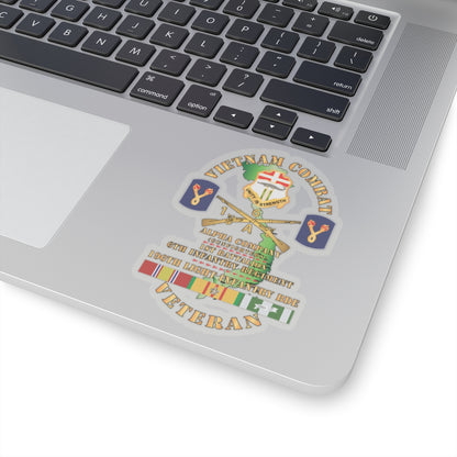 Kiss-Cut Stickers - Army - Vietnam Combat Vet w DUI - Br -  Alpha Co, 1st Bn, 6th Inf - LZ Center w 196th LIB w VN SVC X 300
