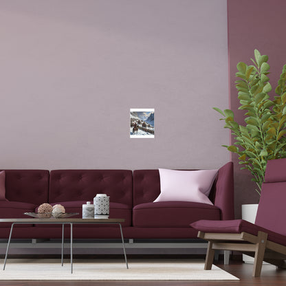 Indoor and Outdoor Silk Posters - Hannibal Crossing the Alps to Atttack Rome