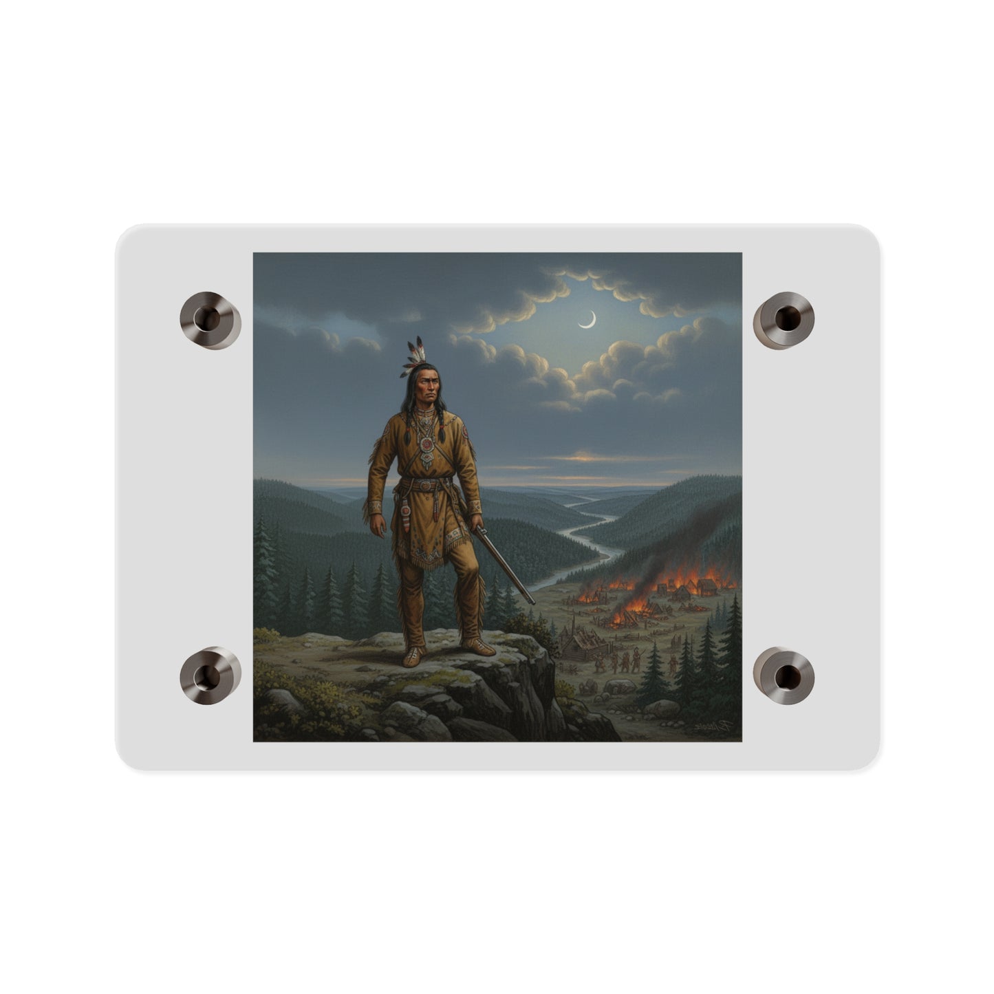 Acrylic Wall Art Panel - The Last Mohican