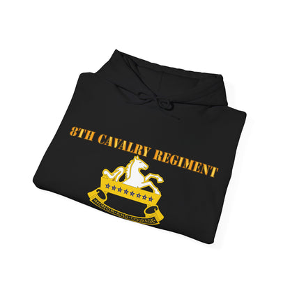 Unisex Heavy Blend™ Hooded Sweatshirt - Army - 8th Cavalry Regiment