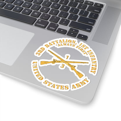 Kiss-Cut Stickers - Army - 3rd Battalion, 1st Infantry Regiment Branch - Always First - US Army X 300