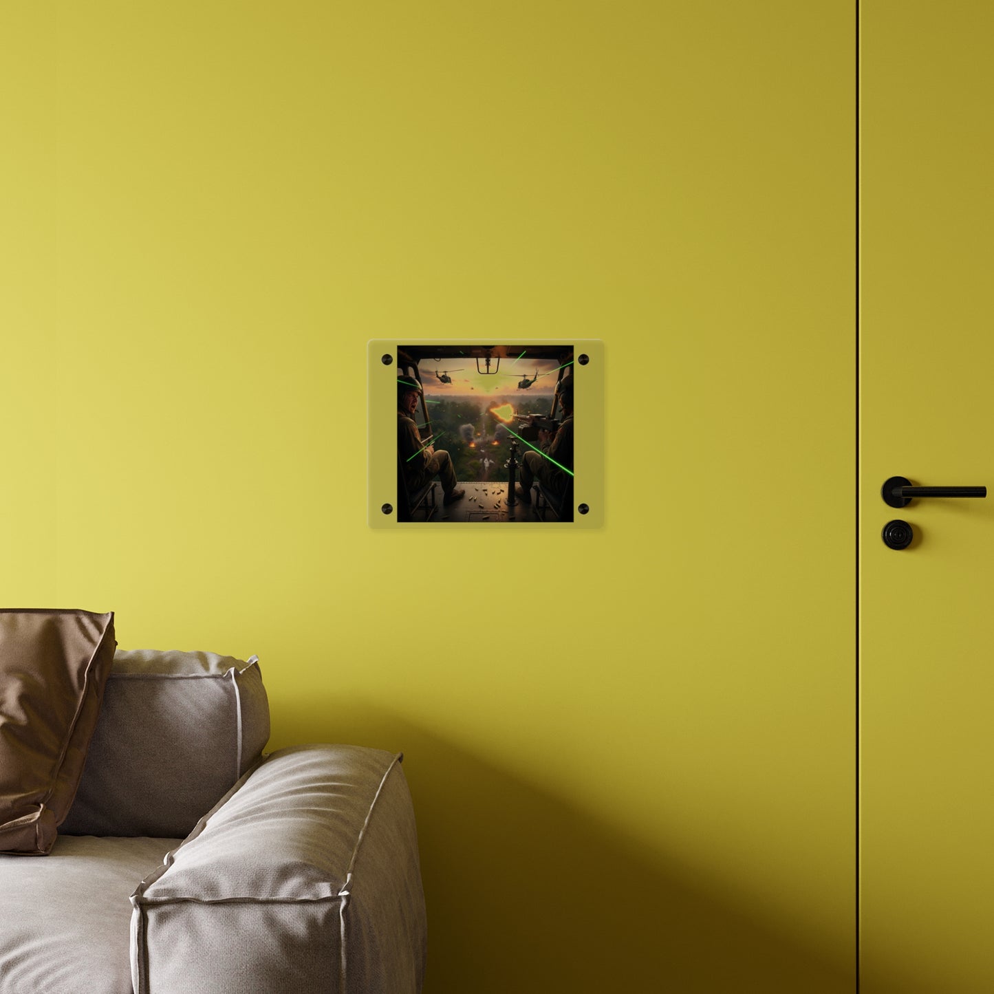 Acrylic Wall Art Panel - VIetnam Hot LZ from Side Door