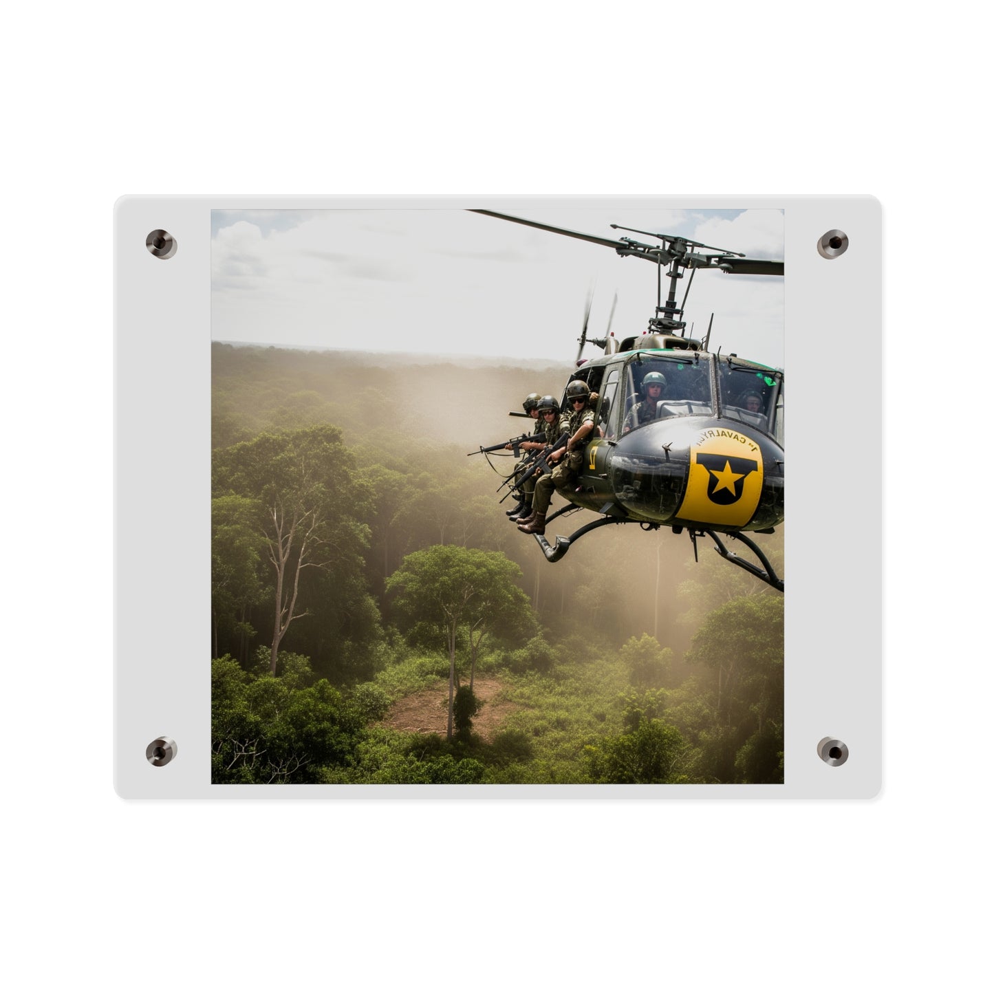 Acrylic Wall Art Panel - 1st Cavalry Division - Air Assault - Vietnam