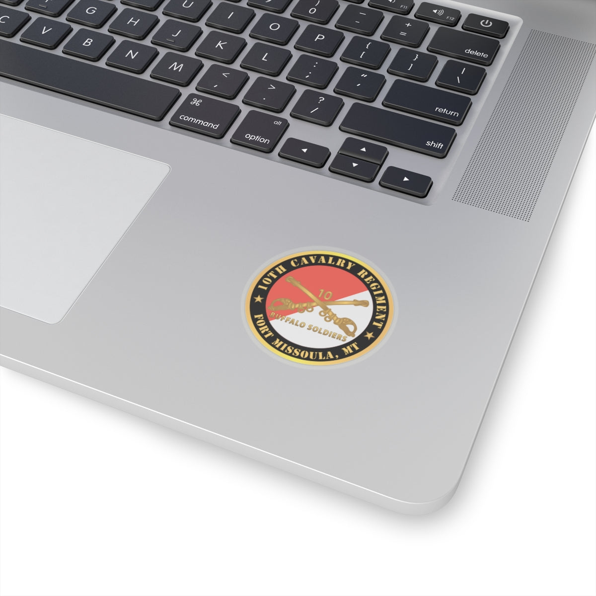 Kiss-Cut Stickers - Army - 10th Cavalry Regiment - Fort Missoula,  MT - Buffalo Soldiers w Cav Branch