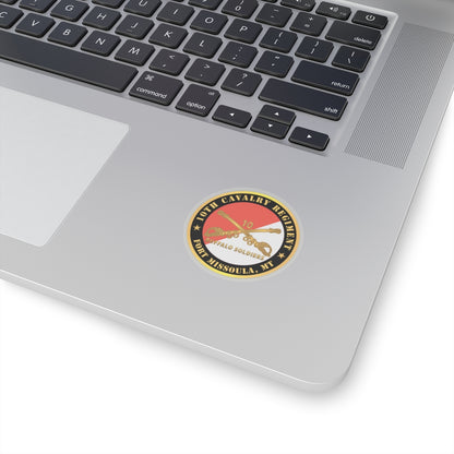 Kiss-Cut Stickers - Army - 10th Cavalry Regiment - Fort Missoula,  MT - Buffalo Soldiers w Cav Branch