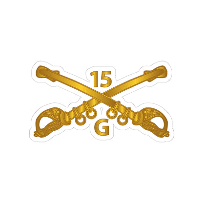 Kiss-Cut Stickers - Army - G Troop - 15th Cavalry Branch wo Txt