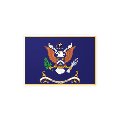 Kiss-Cut Vinyl Decals - Army - Regimental Colors - 9th Infantry Regiment  - KEEP UP THE FIRE x 300