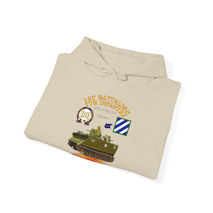 Unisex Heavy Blend™ Hooded Sweatshirt - Army - 1st Bn 7th Infantry - Aschaffenburg FRG - M113 APC  - CottonBalers X 300