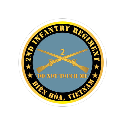 Kiss-Cut Stickers - Army - 2nd  Infantry Regiment Branch - Do Not Touch Me - Bien Hoa, Vietnam