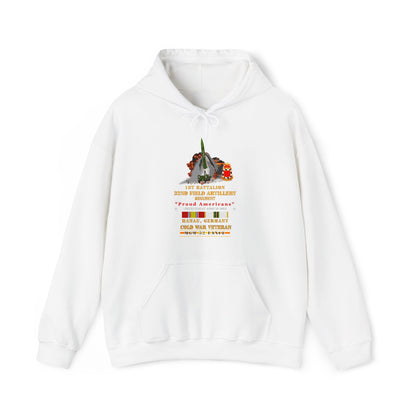 Unisex Heavy Blend™ Hooded Sweatshirt - Army -  1st Bn, 32nd FAR, Hanau, Germany, MGM 52 - Lance - COLD X 300