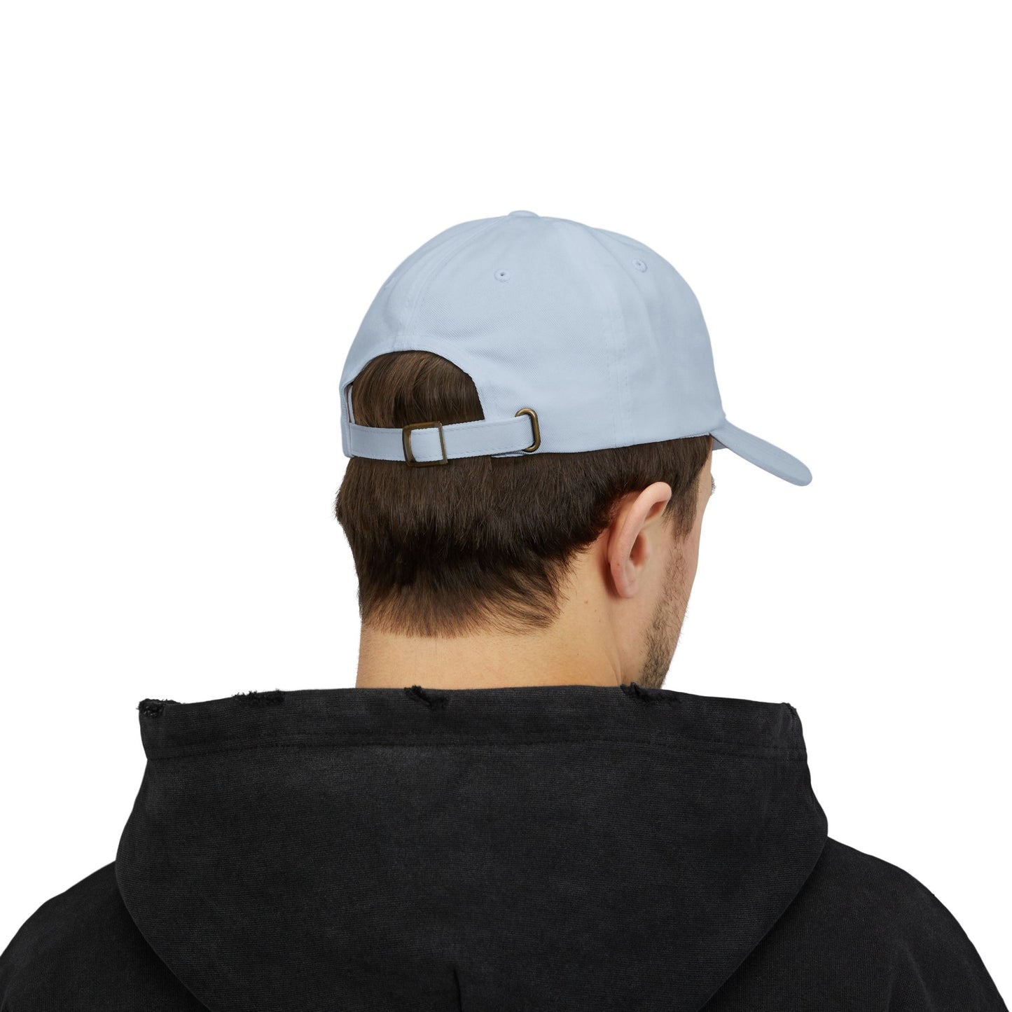 Hat - Classic Dad Cap American Flag with Police Blue Stripe and Badge