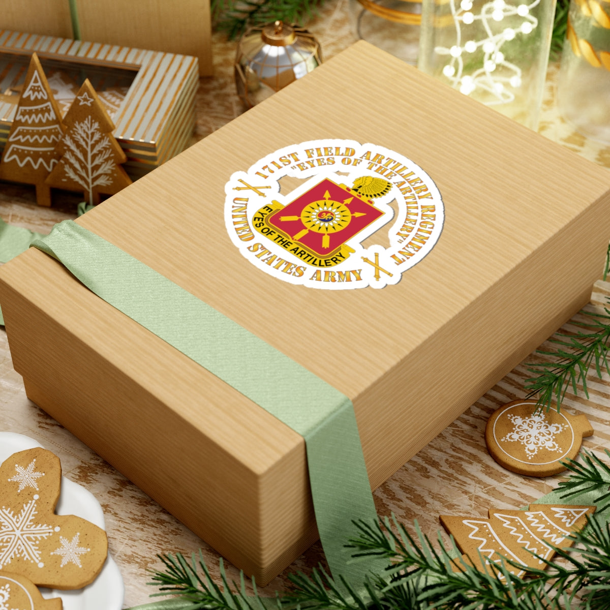 Kiss-Cut Stickers - Army - 171st Field Artillery Regiment - DUI  w FA Sep  X 300