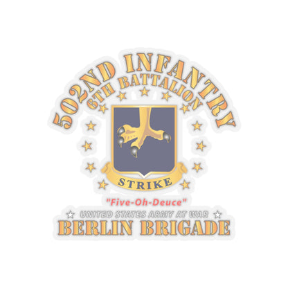 Kiss-Cut Stickers - Army - 6th Battalion 502nd Infantry - Berlin Brigade X 300