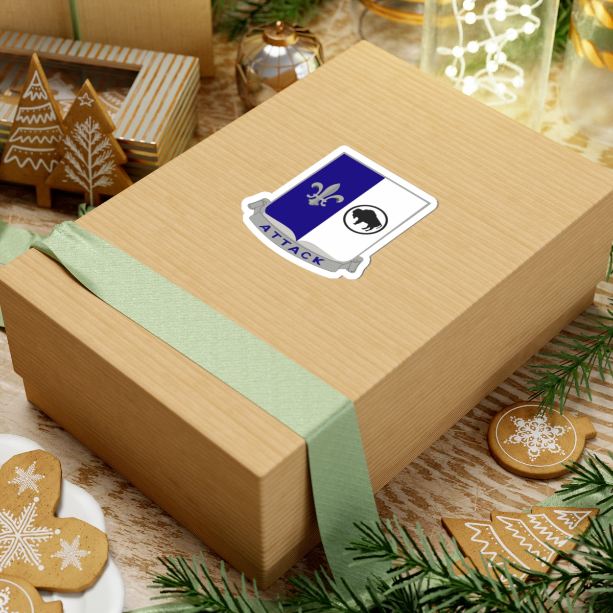 Kiss-Cut Stickers - Army - 371st Infantry Regiment - DUI (V0) wo Txt