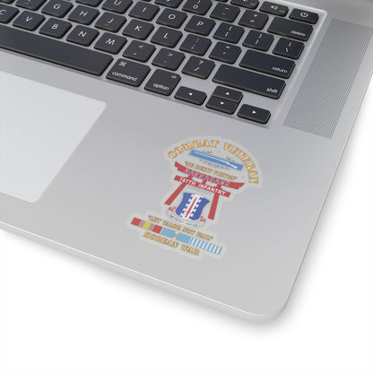 Kiss-Cut Stickers - Army - Combat Veteran - 187th Infantry Regiment - Torii, Rakkasans, Let Valor Not Fail, English, Latin w CIB w KOREA SVC