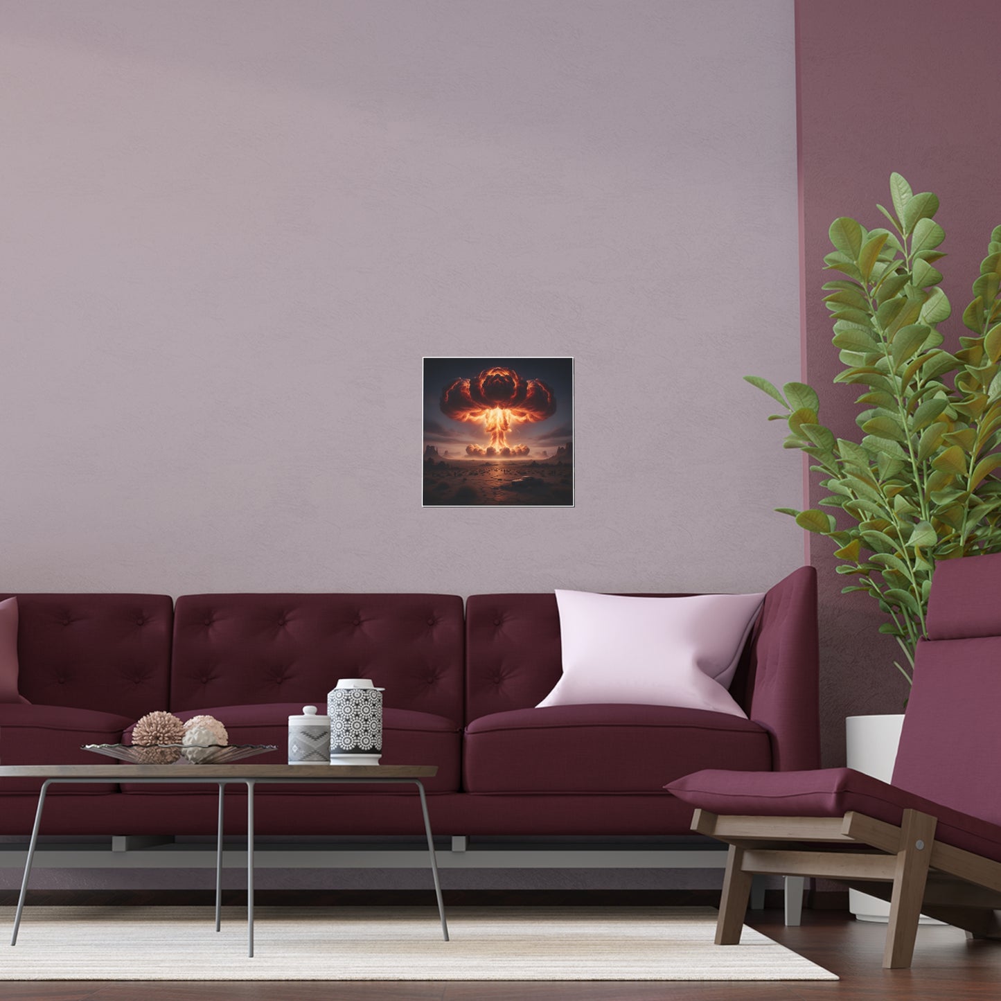 Indoor and Outdoor Silk Posters - Atomic Blast in the desert