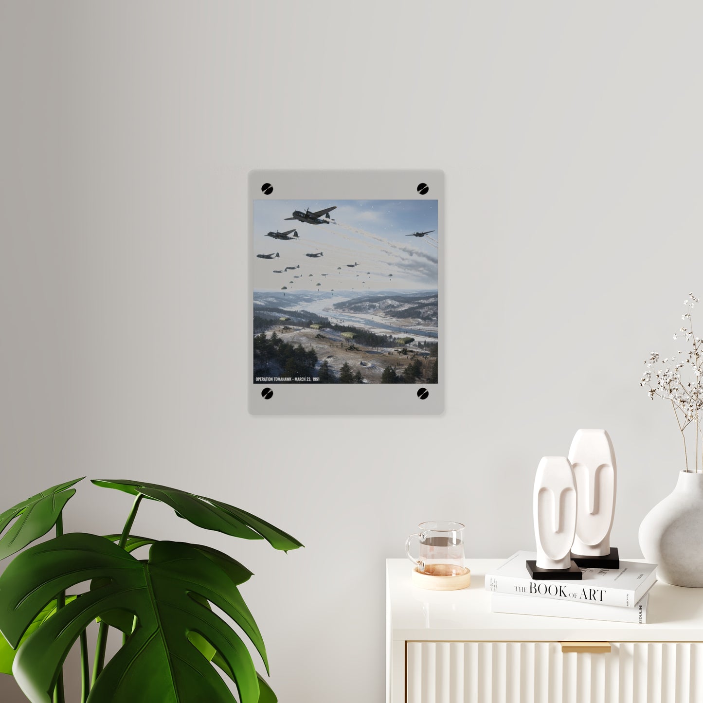 Acrylic Wall Art Panel - Operation Tomahawk - 187th Regimental Combat Team